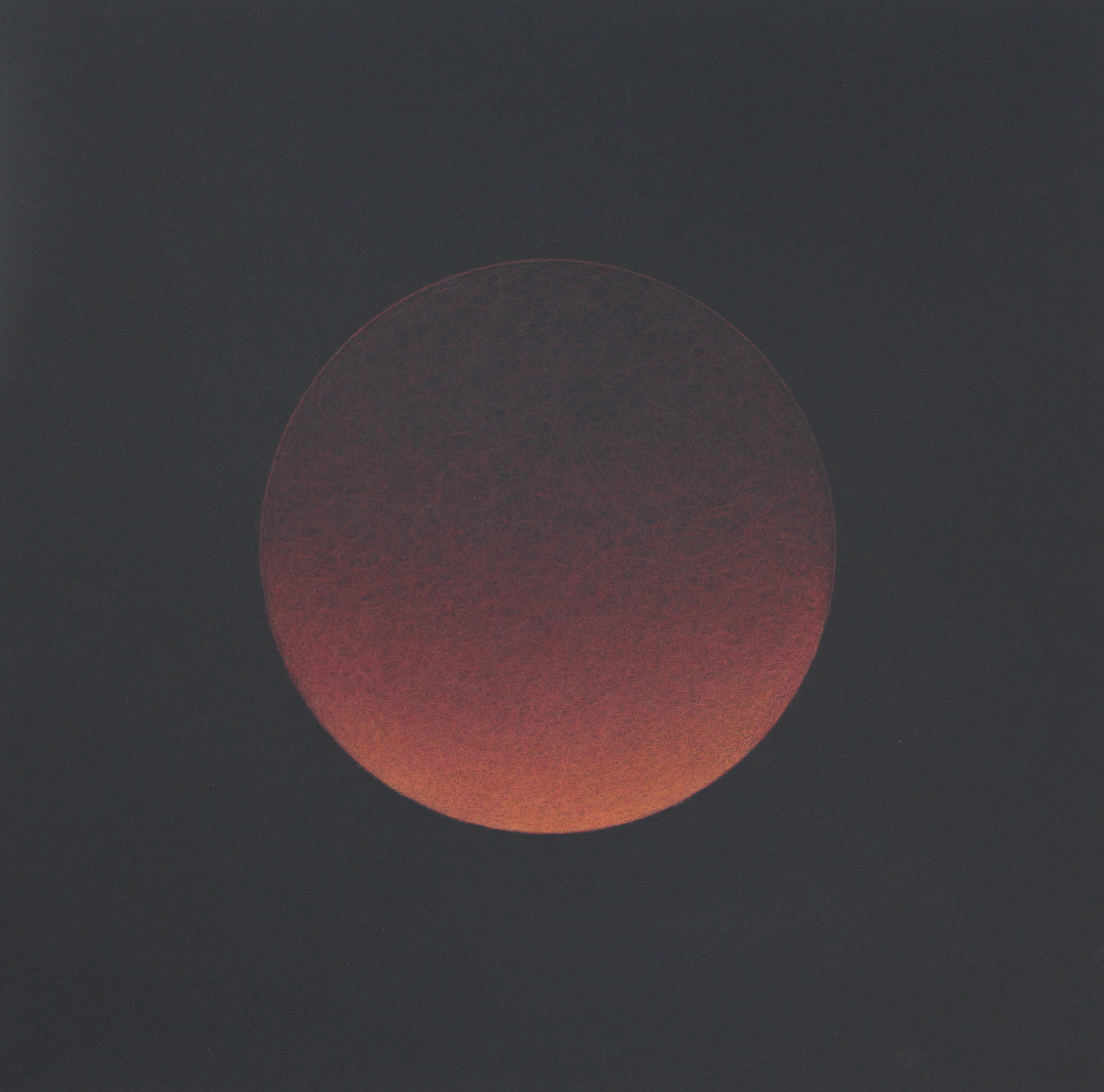 Red Sphere 7
2021, colored pencil on museum board, 20 x 20""