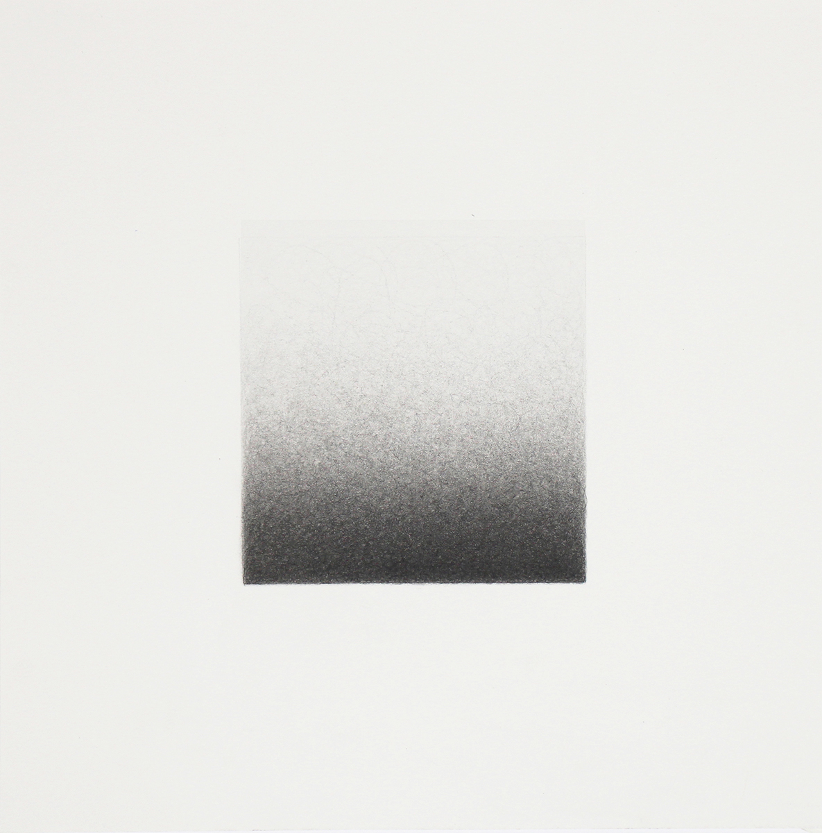 Floating Square (Black 1), 2024, colored pencil on paper, 10 x 10"